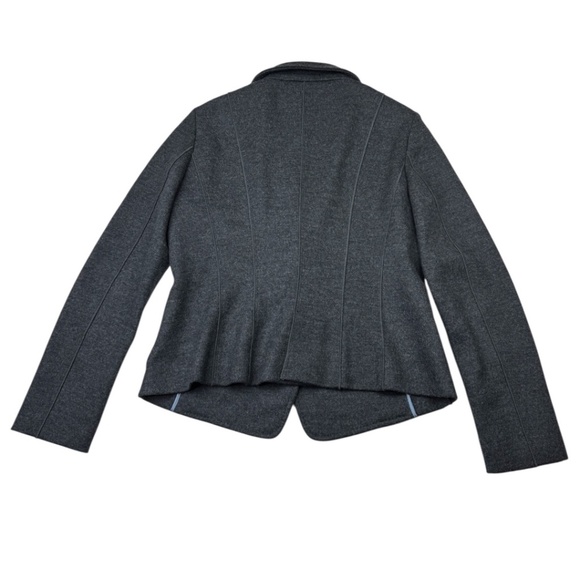 Les Copains Gray Wool Blazer Sz 46 US 10 - Picture 2 of 14